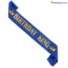 Birthday King Bow Sash Birthday Sash Birthday Party Decoration Blue