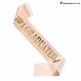 Congratulations - Rose Salmon Congratulations Ribbon Sash School Graduation University Anniversary Birthday Sash Party Decoration