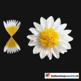 Marguerites pour décoration de table ou cadeau, fleurs en papier de soie, anniversaire, fête, amour, mariage