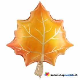 Gelbes oranges Ahornblatt Blatt Pflanze Herbst Thema Party Dekorationen Folie Ballon Luftballon