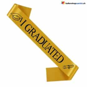 I Graduated Gold Schwarz