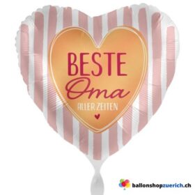Luftballon - Bester Oma aller Zeiten Welt - Familie Liebe Geburtstag Party Grossmutter Folie Heliumballon