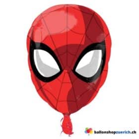 Luftballon Spiderman Kopf Folien Ballon Helium Dekoration Kinderballon Marvel