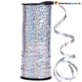 Rouleau de ficelle de ballon, lueur argentée