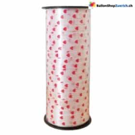 Rolle Ballonschnur rote Herzchen