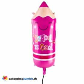 School is Cool Bleistift Schule Ballons Partydekoration Jungen Mädchen Kinder 1.Schuljahr Luftballon