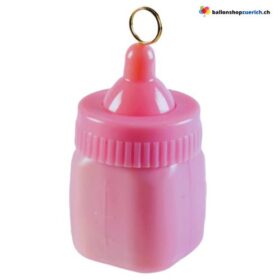 Ballongewicht Babyflasche Rosa 170 g