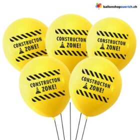 Baustelle 5 Stück Construction Zone Luftballon Heliumballon