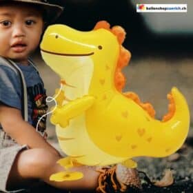 Прогулочный фольгированный воздушный шар с динозавром