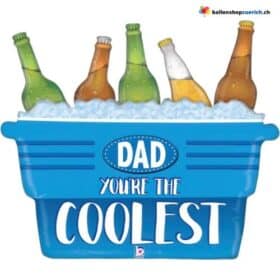 Grosser Luftballon - DAD YOU'RE THE COOLEST - Papa du bist der Coolste - Ballon Geburtstag Vatertag Happy Father's Day Heliumballon