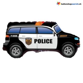 Grosser Polizei Auto SUV Polizeiauto Ballon Kinder Dekoration Folien Ballon Luftballon