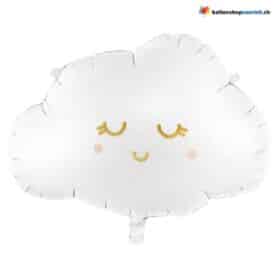 Globo blanco, globo de aluminio para fiesta de cielo de nubes, decoración para baby shower, todo lo mejor para baby shower, globo para niña y niño