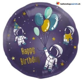Luftballon Weltraum Happy Birthday SPACE Rakete Astronaut Raumschiff Heliumballon Folieballon