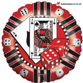 Poker Casino Game Spiel Luftballon Las Vegas Dekoration Geburtstag Kinder Folie Ballon Party