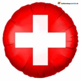 Schweizerkreuz Folienballon 1. August Schweiz Nationalfeiertag Ballon Party