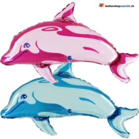 Delfin Rosa oder Blau Folie Heliumballon Geburtstagsfeier Dekoration Kinder Fisch Meer Ferien Party Pink oder Blau Luftballon