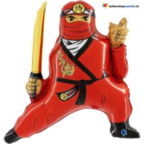 Ninja Rot Kampfsport Messer Luftballon Folie Ballon