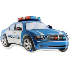 Polizei Auto Police Blau Polizeiauto Ballon Kinder Dekoration Folien Ballon Luftballon