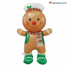 Grosser Lebkuchen Folienballon Stand Dekoration Luftballon Weihnachten Niklaus