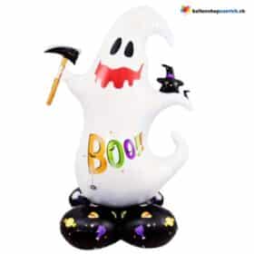 Luftballon Stand BOO!! Gespenst Halloween Dekoration Folie