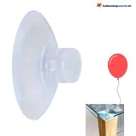 Saugnapf Befestigung an Fenster Tischen Tresen von Ballons Transparent