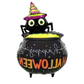 Zaubertopf Spinne Halloween Folie Luftballon Party Kinder Heliumballon