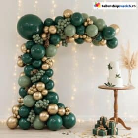 Ballongirlande Grün Gold 109-teilig