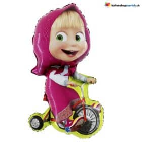 Воздушный шар с изображением Маши на велосипеде, гелиевый воздушный шар, Дисней