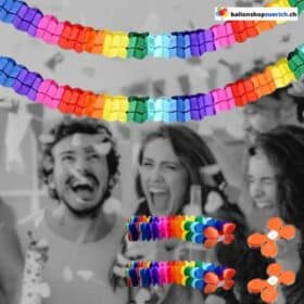 3D бумажная радужная гирлянда, красочная бумажная гирлянда, подвесное украшение для Дня гордости, детских вечеринок и многого другого