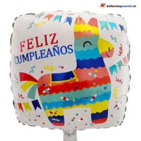 Feliz cumpleaños Luftballon Alpaka Lama Spanish Happy Birthday Feliz Cumpleanos Folie Birthday Party Decoration Heliumballon Spanisch
