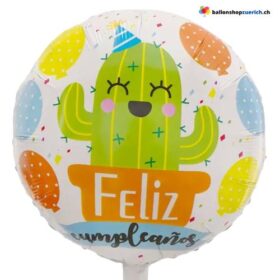 Feliz cumpleaños Luftballon Kaktus Spanish Happy Birthday Feliz Cumpleanos Folie Birthday Party Decoration Heliumballon Spanisch
