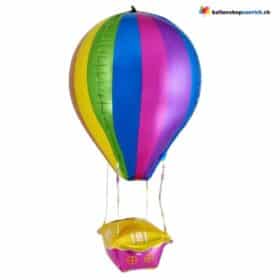 Hot air balloon, colorful rainbow balloon, children's birthday party, CSD Pride helium balloon