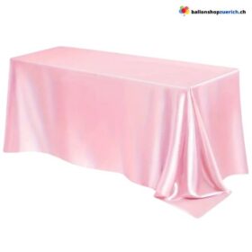 Tischdecke Soft Rosa Pink Satin Stoff Tischtuch