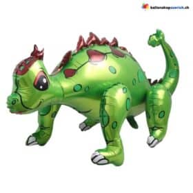 Globos de aluminio verde con diseño de dinosaurio 3D, 10 unidades, para niños, de dibujos animados