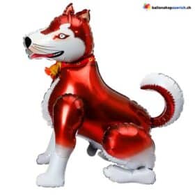 3D Husky Hund Braun Folie Luftballons Cartoon Ballon Kinder Spielzeug Dekoration