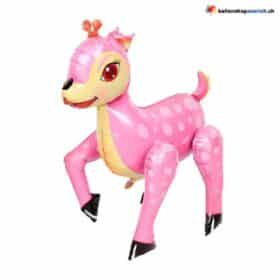 3D-шарики в виде розового оленя из фольги, мультяшные воздушные шары, игрушка для детей, украшение