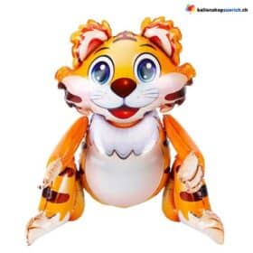 3D фольгированные воздушные шары в виде тигра, мультяшные воздушные шары, игрушка для детей, украшение