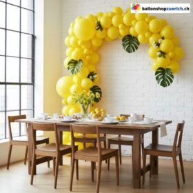 Ballongirlande Gelb 102 Stück Set Ballon Bogen Party