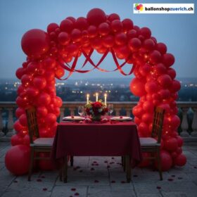 Ballongirlande Rot 125 Stück Set Ballon Bogen Party