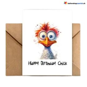 Biglietto di auguri di buon compleanno "Buon compleanno pulcino" con busta