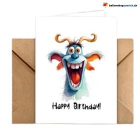 Biglietto di auguri di buon compleanno con busta