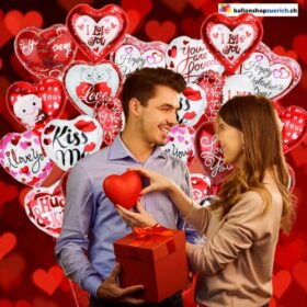 Riesiges Luftballon Herz Set 24 Stück  "Love-Valentinstags-Feuerwerk der Liebe" - Liebe