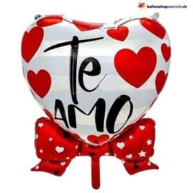 Te Amo Herz Valentinstag Love Liebe Folie Luftballon Heliumballon Hochzeit Geburtstag Party