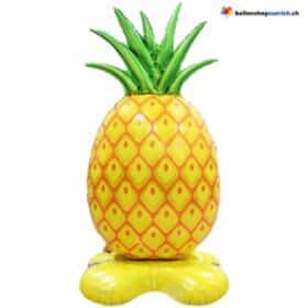 Подставка для воздушных шаров в виде ананаса, украшение для летней вечеринки из фольги