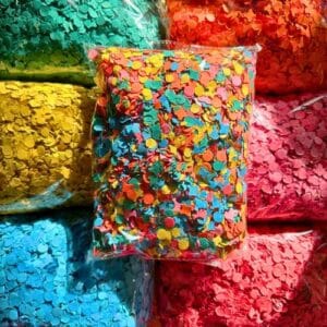 a bag of confetti