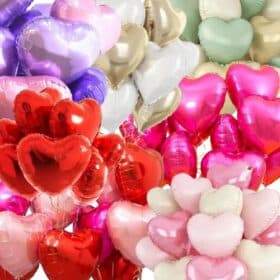 Heart Balloons, One or Two Colors