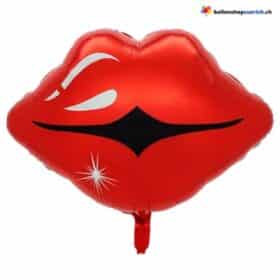 Luftballon Rote Lippen Folienballons Liebe Ballon Lippenstift zum Valentinstag Küss mich Ballon Hochzeitsdekoration
