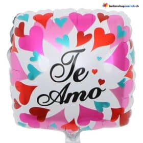 Te Amo Herzen Pink Blau Rot Valentinstag Love Liebe Folie Luftballon Hochzeit Geburtstag Party