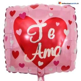 Te Amo Pink Herzen Valentinstag Love Liebe Folie Luftballon Hochzeit Geburtstag Party