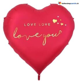 XXXL Luftballon grosses Herz LOVE "love you"